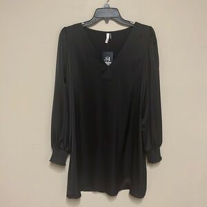 Glam Rhinestone Rival Boutique black dress. NWT!